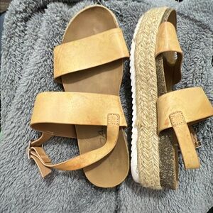 Soda Tan Platform Espadrille Sandals
